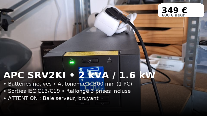 Onduleur APC SRV2KI (2 kVA / 1,6 kW)