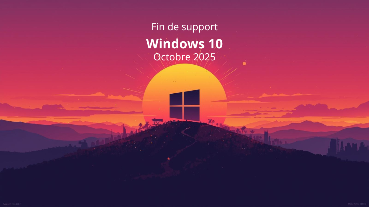 Fin du support Windows 10 - Illustration